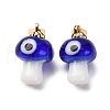 Handmade Lampwork Pendants LAMP-S069-06G-04-1