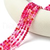 Natural Striped Agate/Banded Agate Beads Strands G-G545-04H-2