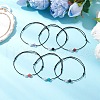 6Pcs Natural Gemstone Round Beads Bracelets for Men Women BJEW-JB11750-1