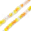 Electroplate Glass Beads Strands EGLA-yw0002-C04-3