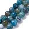 Natural Dragon Veins Agate(Dyed & Heated) Beads Strands G-K390-A15-01-2