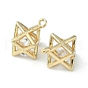 Brass Cubic Zirconia Charms KK-G462-50KCG-2