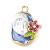 Alloy Enamel Pendants ENAM-K076-09G-2