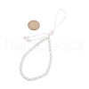 Natural  Rose Quartz Mobile Straps HJEW-JM03418-01-2