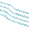 ARRICRAFT Dyed Natural Malaysia Jade Rondelle Beads Strands G-AR0002-83-1