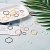 Craftdady 120Pcs 12 Style Alloy Linking Rings FIND-CD0001-01-15