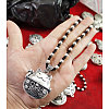 Ethnic Style Alloy Pendant Plastic Imitation Pearl Beaded Necklaces FS-WG6EDFA-02-1