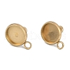 Ion Plating(IP) 304 Stainless Steel Stud Earring Finding STAS-Z084-08A-G-1