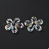 Plated UV Acrylic Beads TACR-S161-04-3
