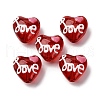 Glass Enamel Beads GLAA-Q125-01B-1
