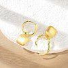 Brass Pendants Hoop Earrings EJEW-B120-08G-02-3