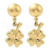 304 Stainless Steel Dangle Stud Earrings for Women EJEW-A125-42G-4