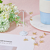 SUPERFINDINGS 40Pcs Alloy Stud Earring Findings FIND-FH0005-80-6