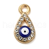 Alloy Enamel Rhinestone Glass Pendants X1-ENAM-U003-02G-09-1