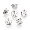 Buddhist Jewelry Findings Tibetan Style Alloy Lotus Double Sided Bead Caps PALLOY-O042-03-01-1