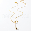 Simple Casual Fashion Brass Round Lariat Necklaces for Women DJ3390-1