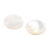 Natural White/Black Shell Carved Pendants SSHEL-D084-01A-2