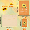 3D Sunflower Pop Up Paper Greeting Card AJEW-WH0038-32-2