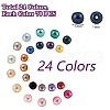 1680Pcs 24 Colors Baking Painted Glass Round Bead Strands HY-SZ0001-05-7