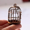 Miniature Vintage Style Rusty Iron Birdcage MIMO-PW0001-167B-1-1