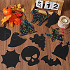 Halloween Rainbow Scratch Paper Art Pendant Decoration Kits DIY-WH20013-22-4