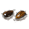 Natural Tiger Eye Pendants G-B009-02P-O-2