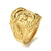 Ion Plating(IP) Saint 304 Stainless Steel Signet Rings RJEW-Q815-11G-M-1