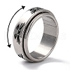 203 Stainless Steel Rotating Spinner Fidget Band Rings for Anxiety Stress Relief RJEW-G118-05P-2