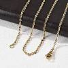 304 Stainless Steel Cable Chain Necklace Making STAS-P045-05G-2