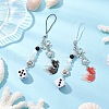 2Pcs Acrylic Gemtone Plastic Phone Hand Strap Chains HJEW-JM03025-2