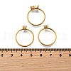3Pcs 304 Stainless Steel Micro Pave Cubic Zirconia Ring Sets RJEW-S625-02G-8