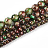Baking Painted Glass Beads Strands DGLA-N003-6mm-B07-2