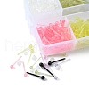 700Pcs Plastic Tiny Ball Stud Earrings with 150Pcs Ear Nuts for Women KY-YW0001-23-3