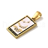 304 Stainless Steel Pendants STAS-C100-02A-G-2