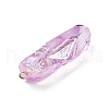 Electroplated Natural Quartz Pendants G-P315-B01-04G-2