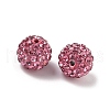 Polymer Clay Rhinestone Beads RB-C1438-10mm-A23-2