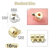 16Pcs 4 Styles Brass Crimp Beads FIND-YW0005-46-2