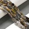Natural Bamboo Leaf Agate Beads Strands G-NH0014-B01-03-2