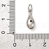 Brass Micro Pave Cubic Zirconia Pendants KK-P308-55P-3