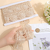 Gorgecraft 4.7~5Yards Cotton Shell Shaped Flower Lace Ribbon OCOR-GF0003-95B-3