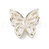 Brass Micro Pave Clear Cubic Zirconia Beads KK-Z057-08S-1