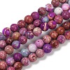 Dyed Natural Regalite/Imperial Jasper/Sea Sediment Jasper Beads Strands G-B124-C04-08-1