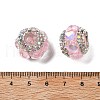 Resin Rhinestone Rondelle Beads OACR-S048-02F-3