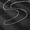 Non-Tarnish 304 Stainless Steel Necklaces NJEW-E080-13P-01-3
