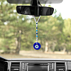 DICOSMETIC 2Pcs Blue Lampwork Evil Eye Car Hanging Ornament HJEW-DC0001-13-6