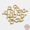 925 Sterling Silver Spring Ring Clasps STER-K167-076B-G-3