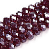 Electroplate Glass Beads Strands EGLA-A034-T6mm-A28-1