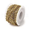 304 Stainless Steel Textured Oval Link Chains CHS-C018-08G-2