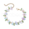 Acrylic Beaded Bracelets for Women BJEW-TA00627-02-2