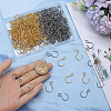SOFPLATE 300Pcs 2 Colors Stainless Steel Hook STAS-SP0001-84-3